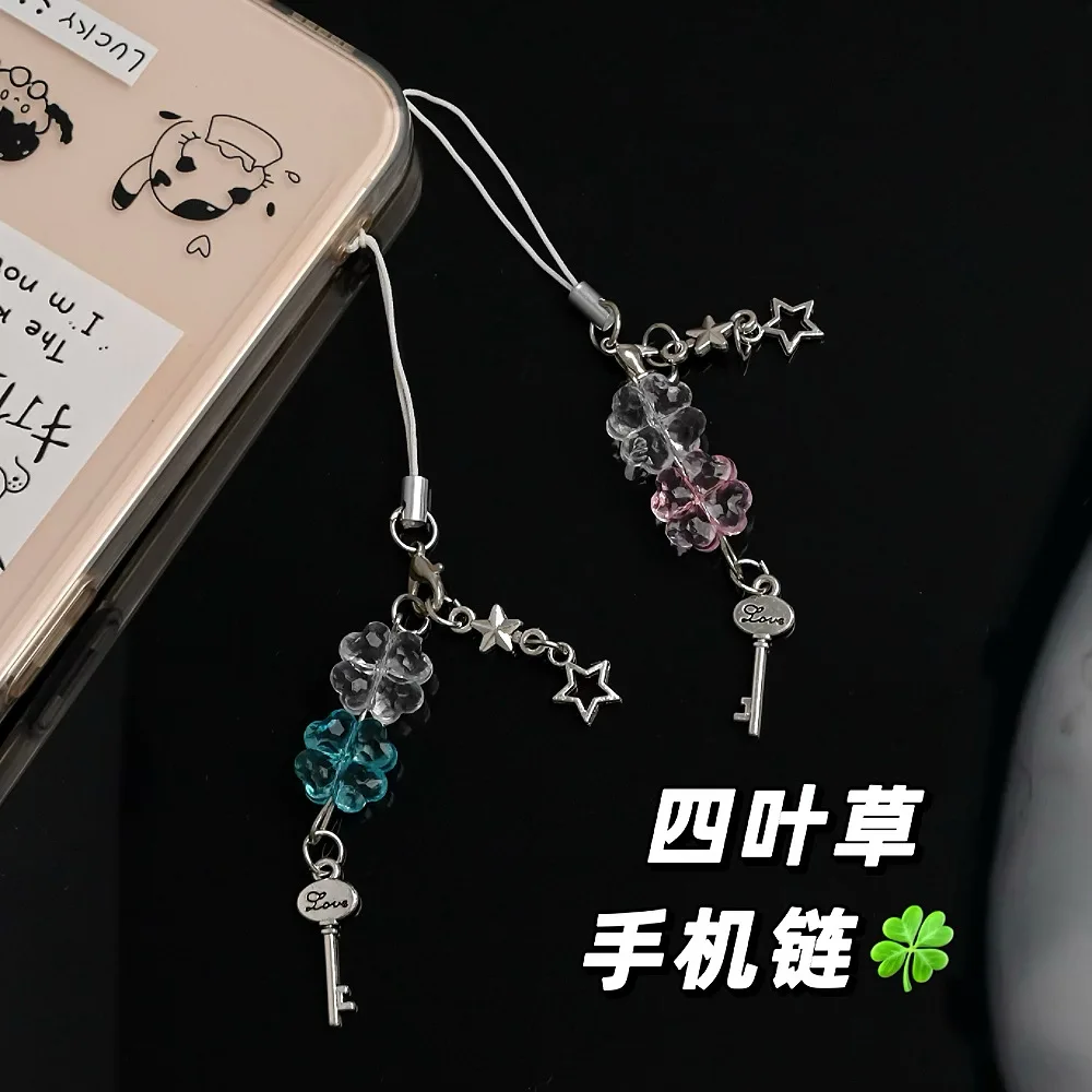 2026 الاتجاه الجديد سبائك الراتنج ثلاثية الأبعاد القلب العشب الأخضر مفتاح سلسلة هواتف الطالب محظوظ سماعة الديكور المرأة مفتاح السيارة قلادة هدية #4