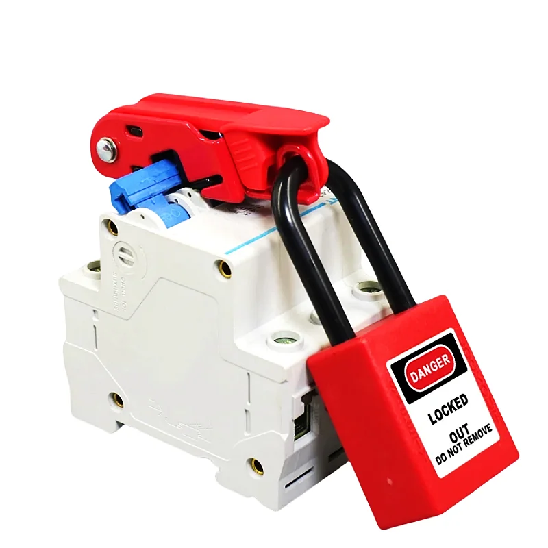 1Pcs MCCB Safety Lock For Standard Single And Double Tall Wide Toggles Air Switch Handle Moulded Case Circuit Breaker Lockout