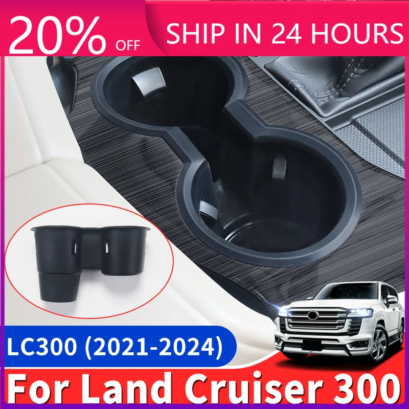 NEW1 For Toyota Land Cruiser 300 2022 2023 2024 Gearbox Storage Box Soft Leather Case Lc300 Water Cup Mat Tray Decoration Access