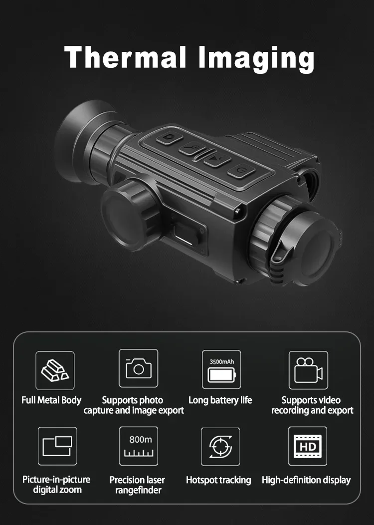 2025 384*288 Thermal Scope Night Vision 4X Hunting Night Vision Hunting Thermal Night Vision