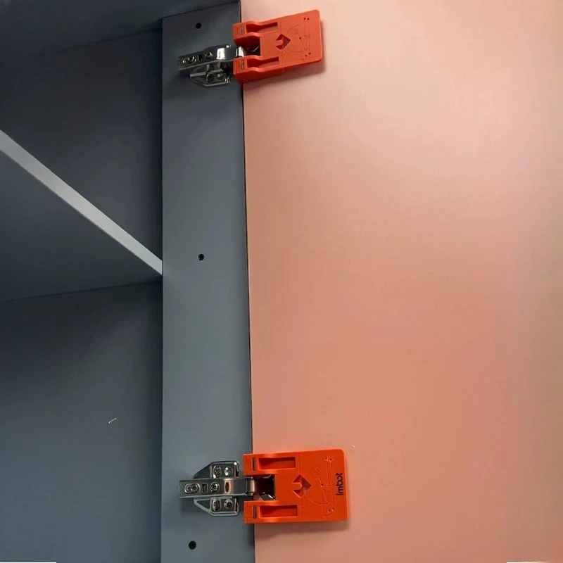 

35-мм магнитные позиционирующие пластины для установки дверных петель, быстрые ручные инструменты для деревообработки - для разметки дверных проемов шкафов