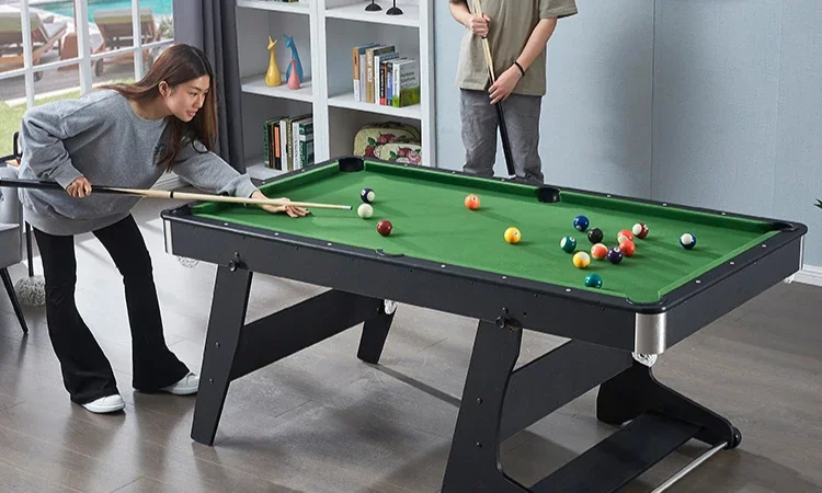 Home Foldable Billiards Table 3-in-1 Indoor for Adults and Children