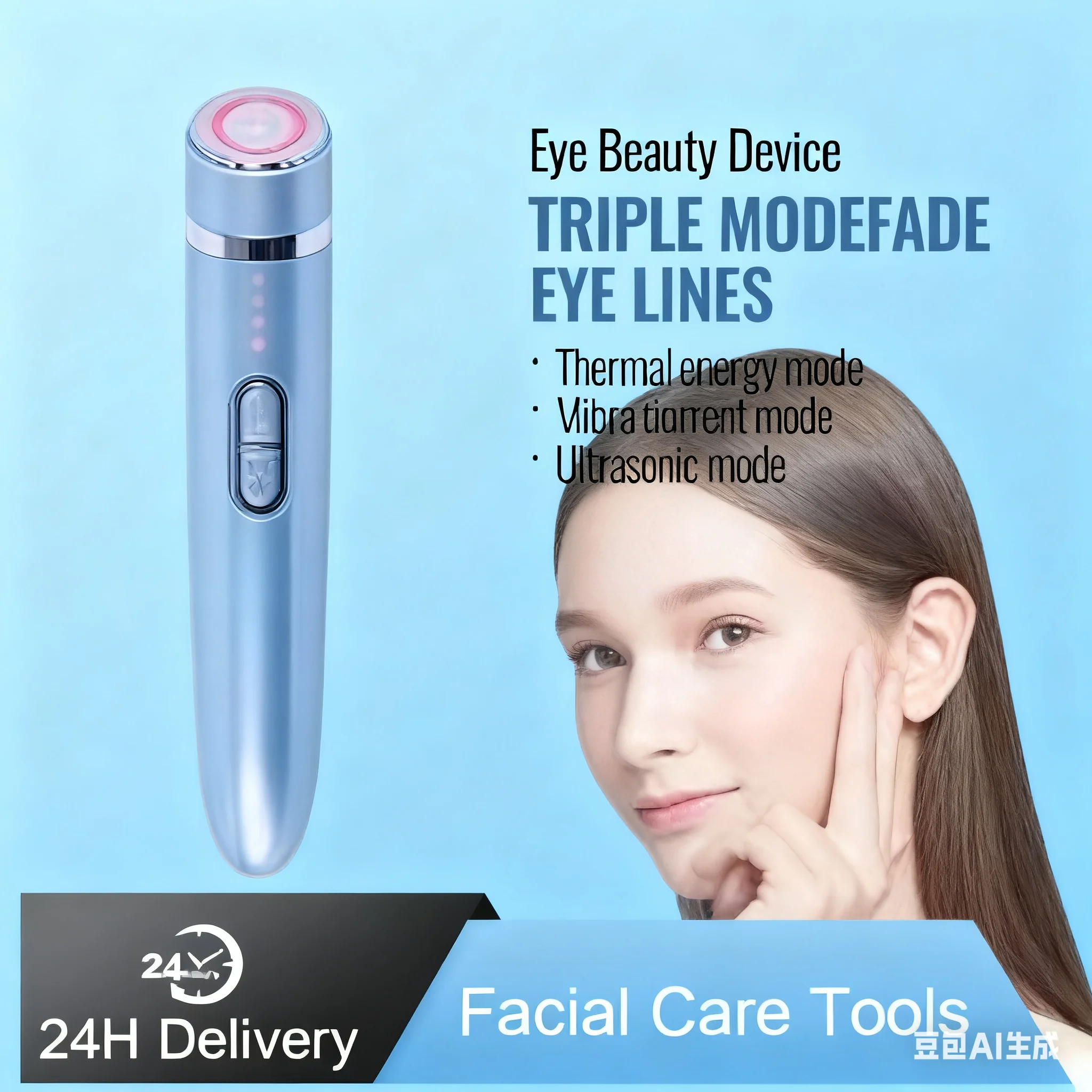 눈가 미용기기 EMS 미세전류로 눈 밑 부기와 다크서클 감소, 눈가 피부 리프팅 및 탄력 강화, 주름 개선