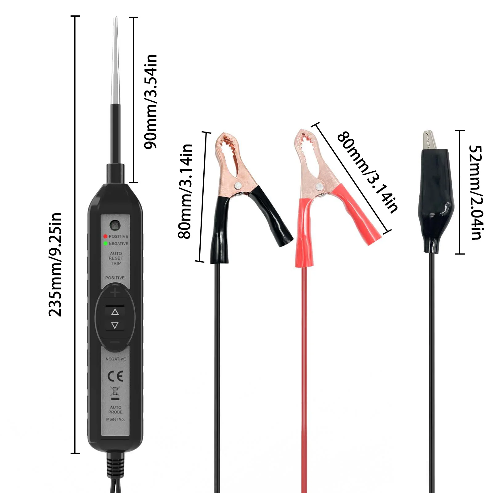 Car Electric Circuit Tester 6-24V DC Automotive Multi-function Drive Test Pen Car Voltage Tester Power Probe Diagnosis Scanner