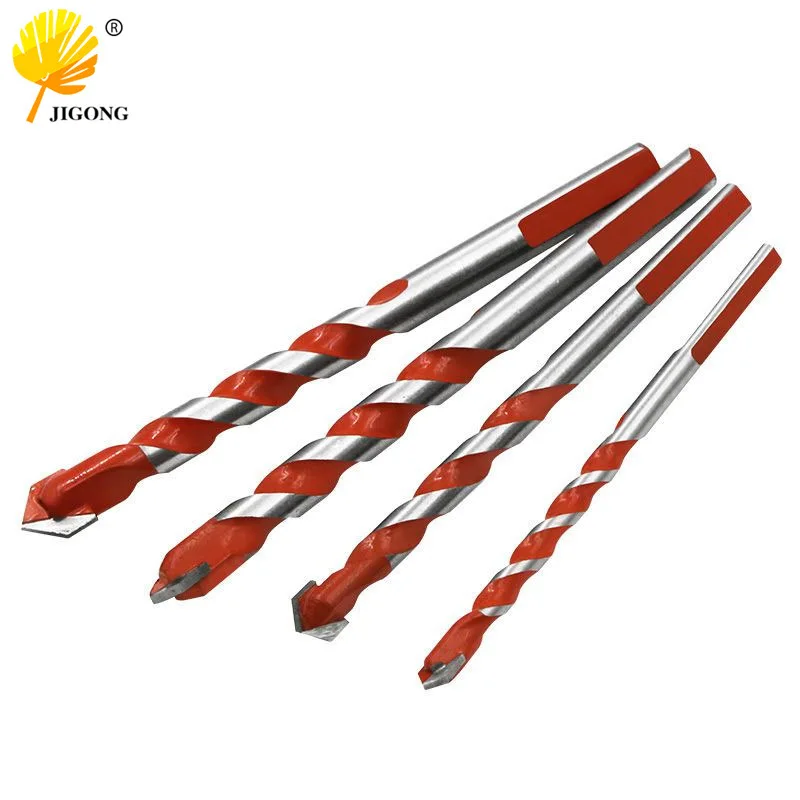 Multi-specification triangular shank Overlord drill, home improvement ceramic drill bit, glass drill iron drill wall metal hand