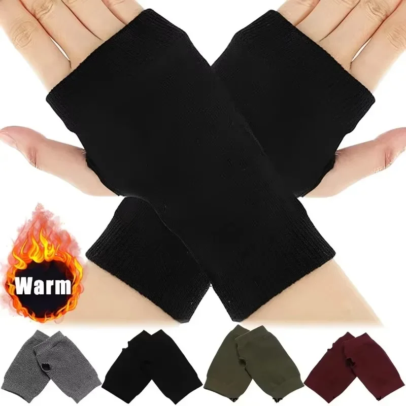 

Женские короткие перчатки без пальцев, варежки для косплея, унисекс, нарукавники, теплые мужские модные теплые перчатки с манжетами, аниме, аксессуары для косплея