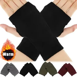 Women Short Fingerless Gloves Cosplay Mitten Unisex Oversleeve Arm Warmer Men's Fashion Warm Cuff Anime Gloves Cosplay Accessory