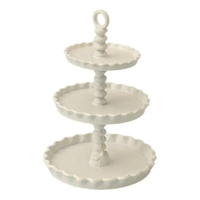 Mini bandeja para pastel para casa de muñecas, modelo de simulación, soporte para pastel en miniatura, adorno, juguetes, decoración de escena, accesorios para casa de muñecas, 1 Uds.