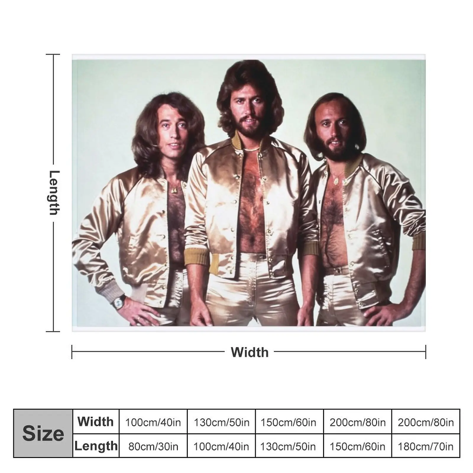 Design Actually A Bee gees Band Poster Throw Blanket Bed Fashionable Summer Beddings Blankets