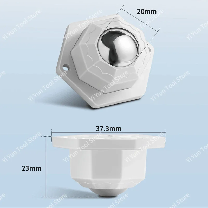 Ruedas para muebles Ruedas Rueda universal resistente 360 °   Ruedas autoadhesivas fuertes de acero inoxidable con rotación