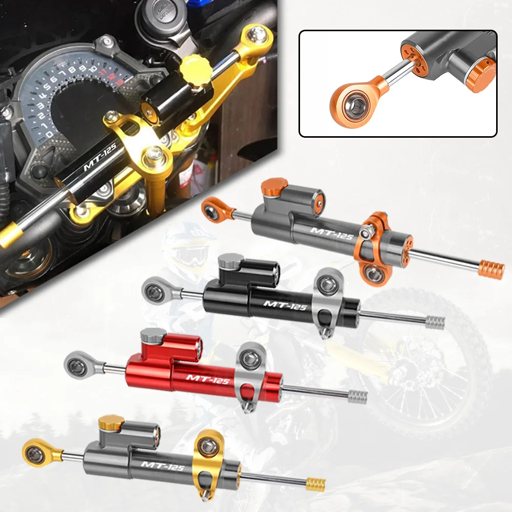 

For YAMAHA MT125 MT 125 MT-125 2014-2020 2021 2022 2023 Universal Aluminum Motorcycle Damper Steering Stabilize Safety Control