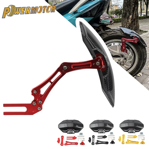 Guardabarros Universal ajustable de aleación de aluminio para rueda trasera de motocicleta para Yamaha Honda Kawasaki Suzuki CFMOTO superior y más