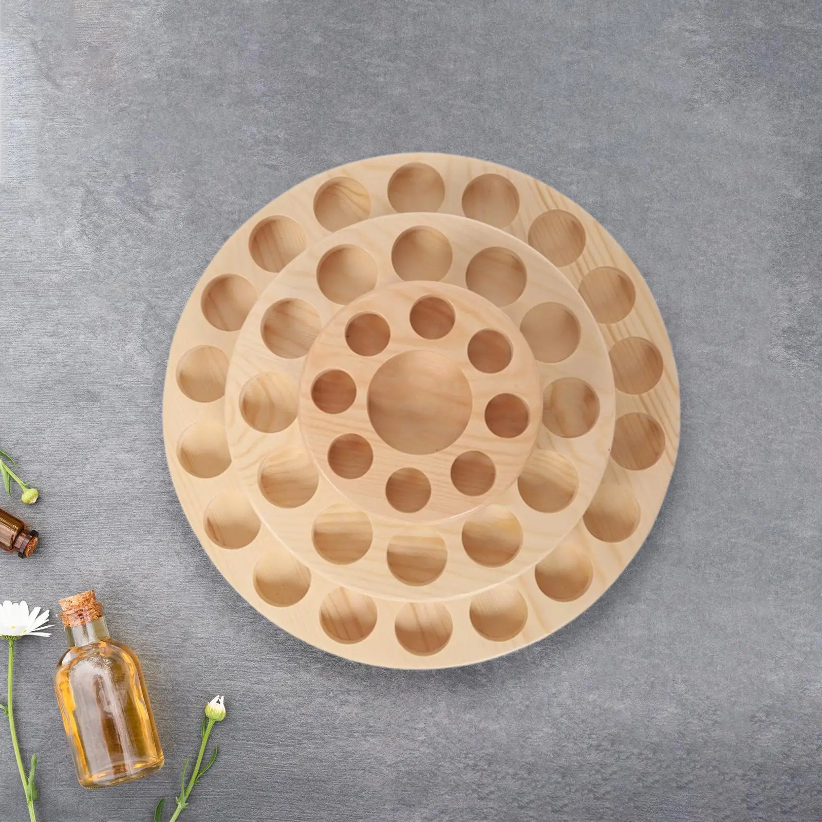 

Стеллаж для хранения эфирного масла Держатель для бутылки эфирного масла Деревянный держатель для дисплея