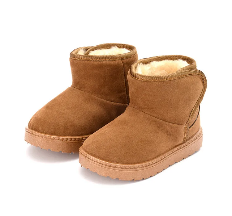 Neue Winterstiefel für Jungen und Mädchen mit Gummisohle, rutschfeste, weiche Sohle, warme, kurze Stiefel, Baumwollschuhe für Babys und Kinder, geeignet für den Außenbereich und den Alltag. – Detail 16
