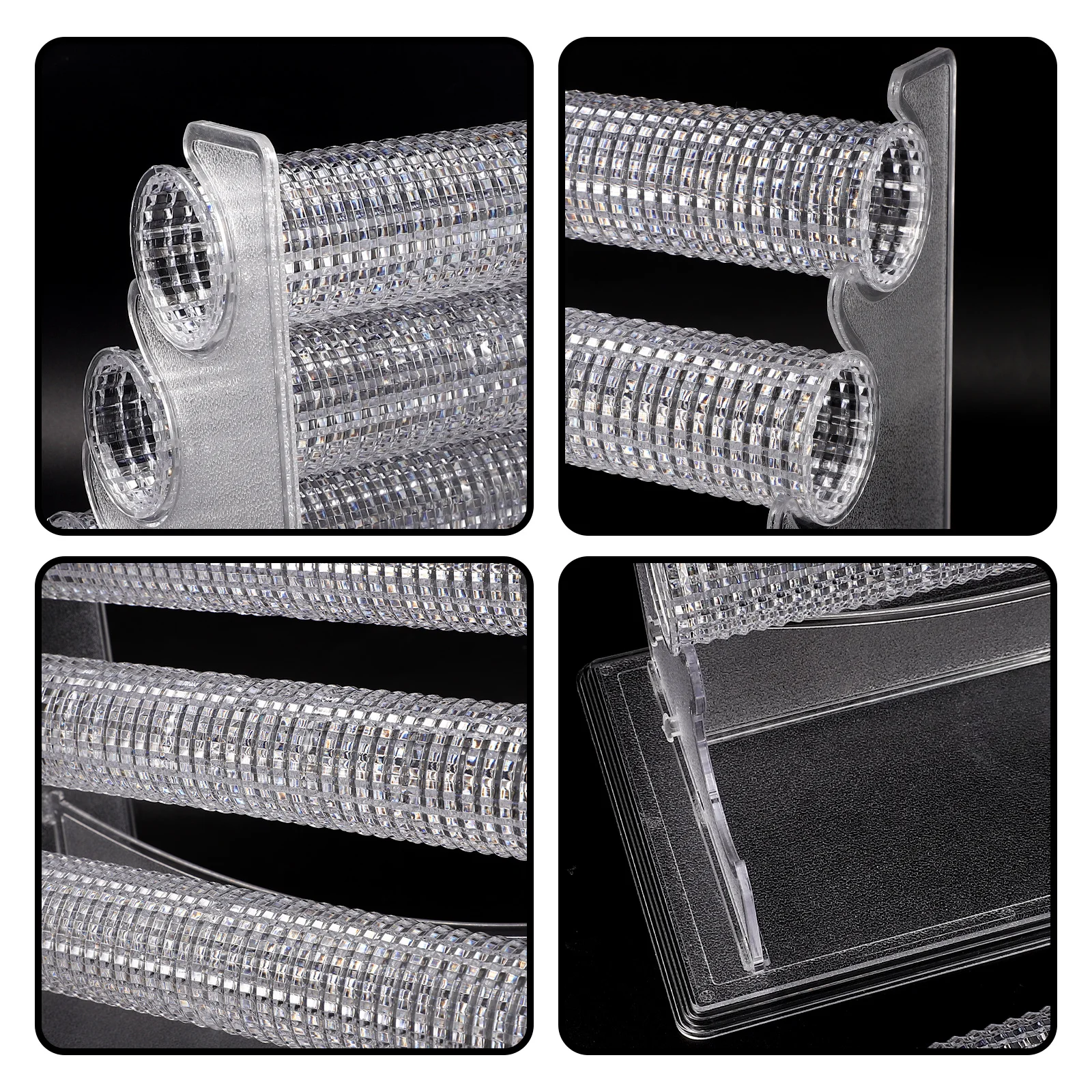 

Three-Layer Bracelet Holder Stand Multi-Function Jewelry Rack Desktop Organizer for Watches Bangles Bracelets Watch Storage Rack