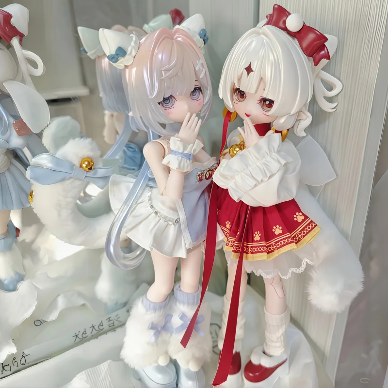 สต็อก Come4free Minty V3 Fortune Slip Spirit Blind Box 1/8 ฟิกเกอร์น่ารักสะสม ของตกแต่งโต๊ะทำงาน ของเล่นยอดนิยมช่วงคริสต์มาส