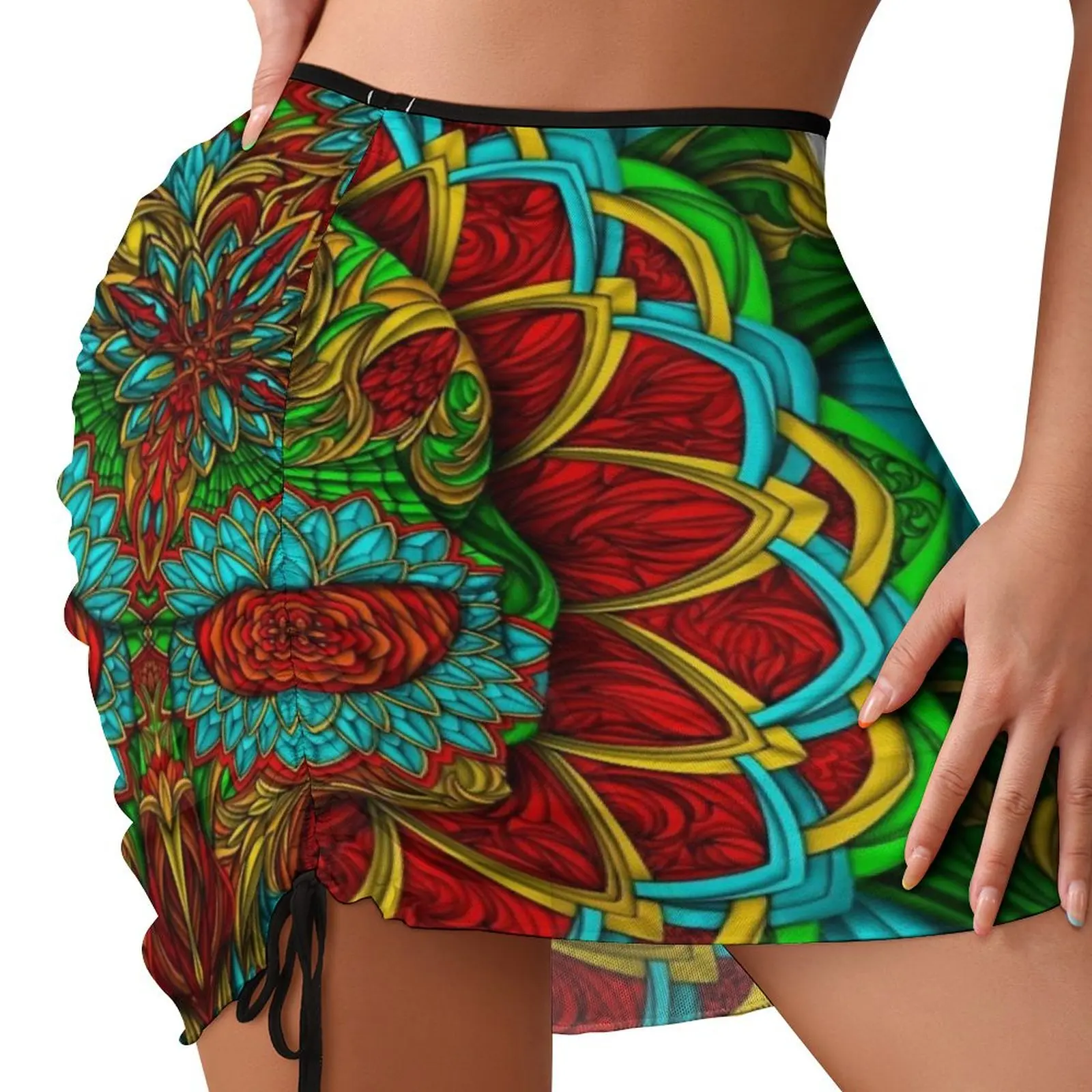 

Sugar skull Beach Skirt School uniform night club outfit