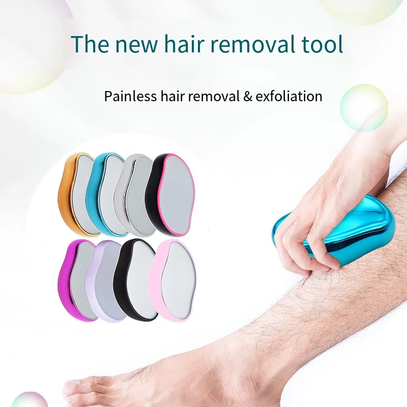 Nano Crystal Physical Hair Removal Eraser Glass Hair Remover Painless Epilator Easy Cleaning Reusable Body Care Depilation Tool