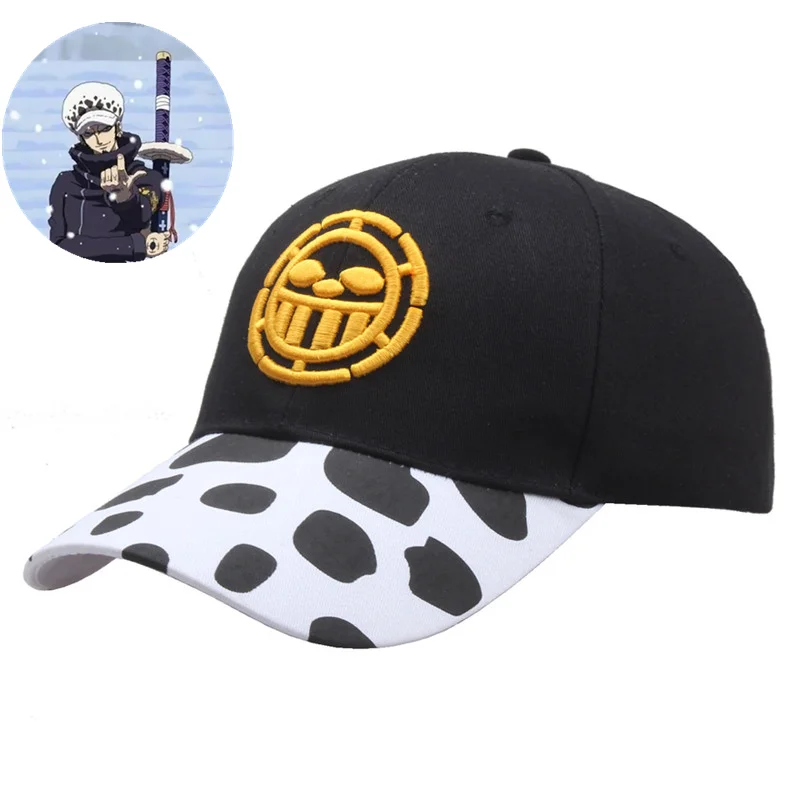 Anime Trafalgar Law Baseball Hat Cosplay Costumes Unisex White Spot Cap Accessories Eternal Memory Gift Prop