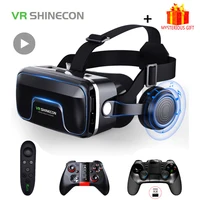 Casco VR Shinecon 10,0, gafas 3D, casco de realidad Virtual para teléfono inteligente, gafas, auriculares, binoculares de videojuegos Viar