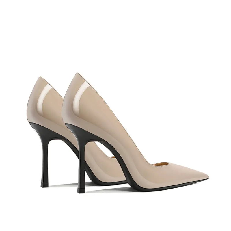 

New Arrival Women Spring Autumn Pumps with Black Heels Soft Comfortable High Heel Shoes for Daily Work Fashion Single Shoe