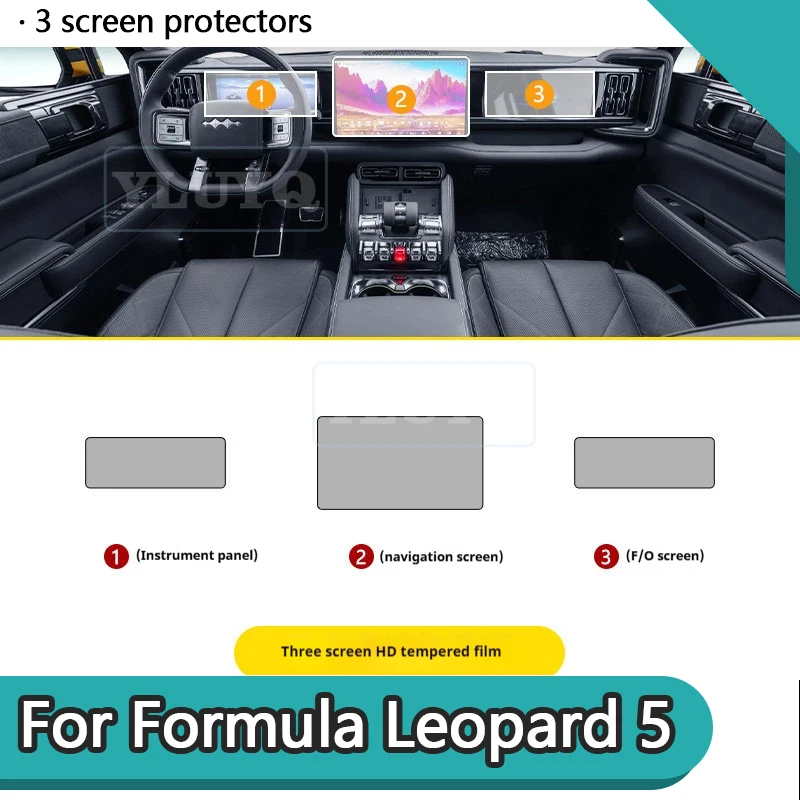 

For BYD Denza B5 Formula Leopard 5 central control navigation film TPU transparent scratch-resistant sticker decorative strip