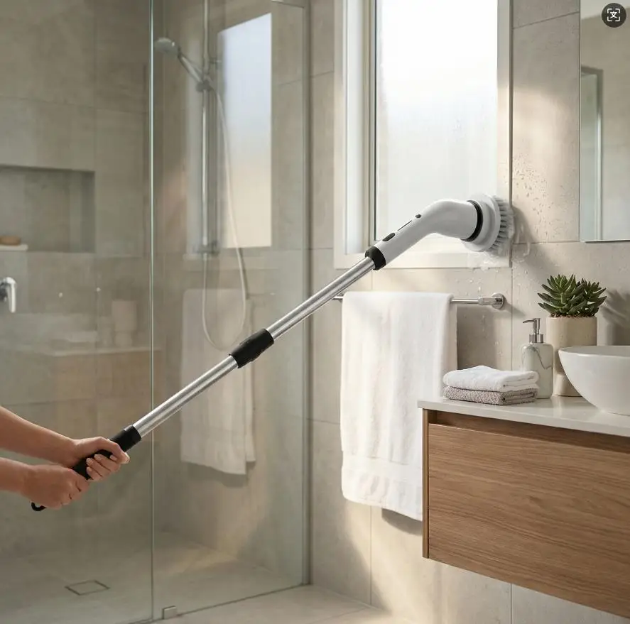 

Удлиняемая ручка для электрической чистящей щетки, совместимая с щетками-очистителями, для ванных комнат, туалетов, полов и кухонь