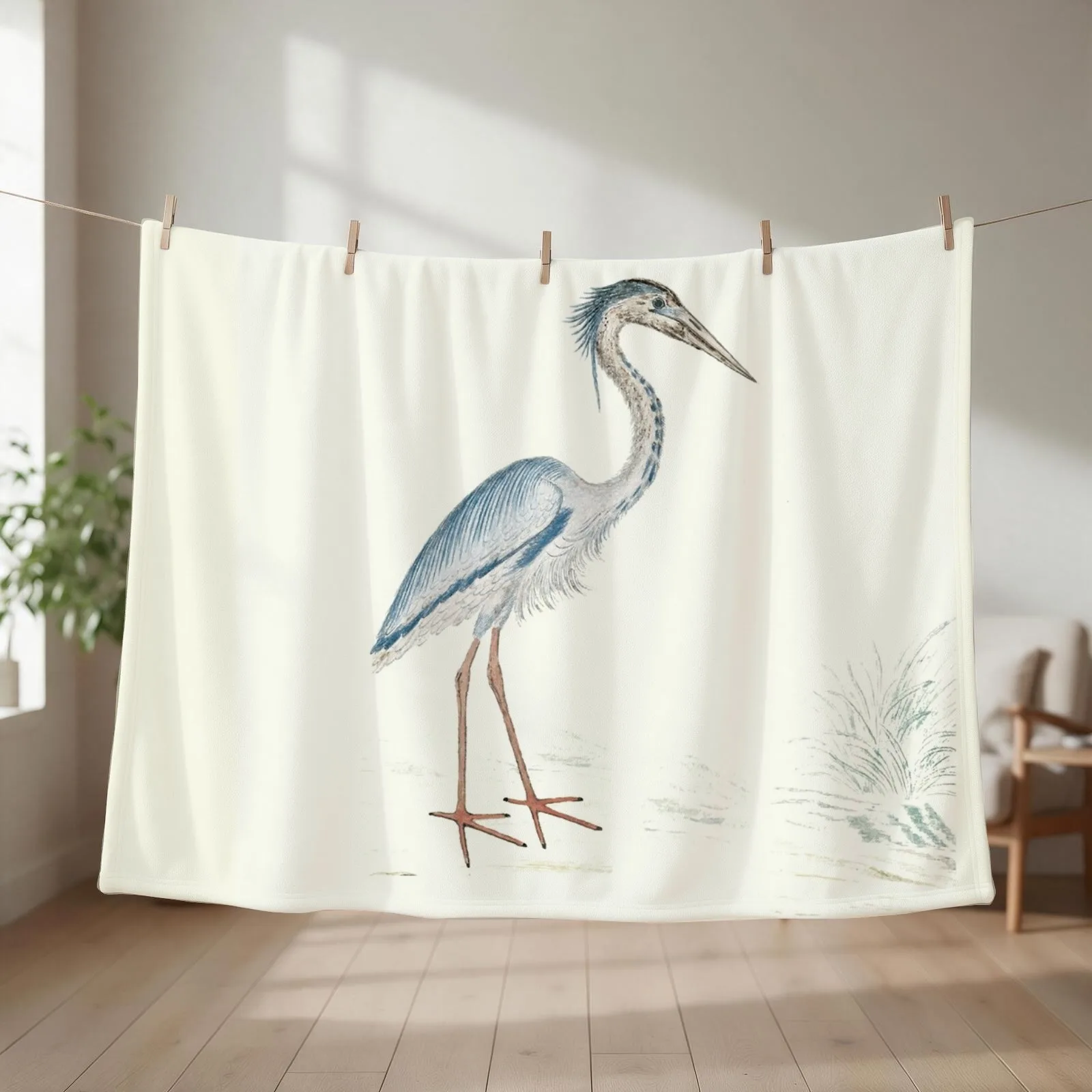 Heron Throw Blanket Sofa Throw Single Sleeping Bag Sofa Blankets