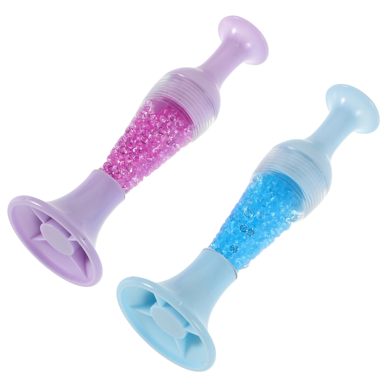 2 stuks nagelgereedschap diamantkunstpennen transparante vaasvorm diamantboorpen nauwkeurig borduurwerk puntjespen nagelkunstaccessoire