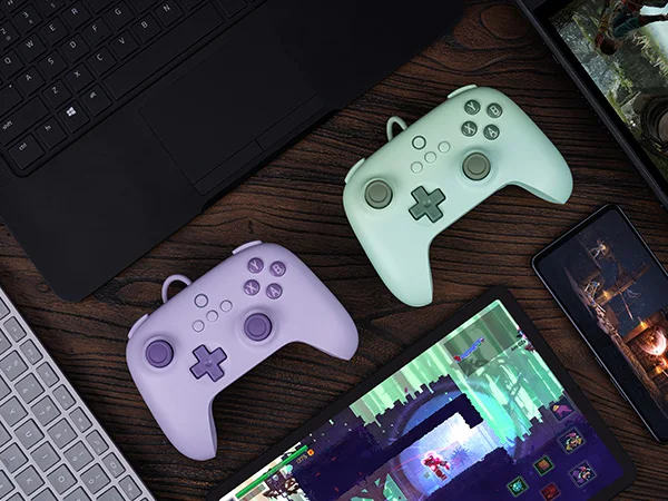 8BitDo Ultimate C Wired Connectivity Gamepad Wireless Controller for PC Windows 10 ,Android,Raspberry Pi and Steam Deck