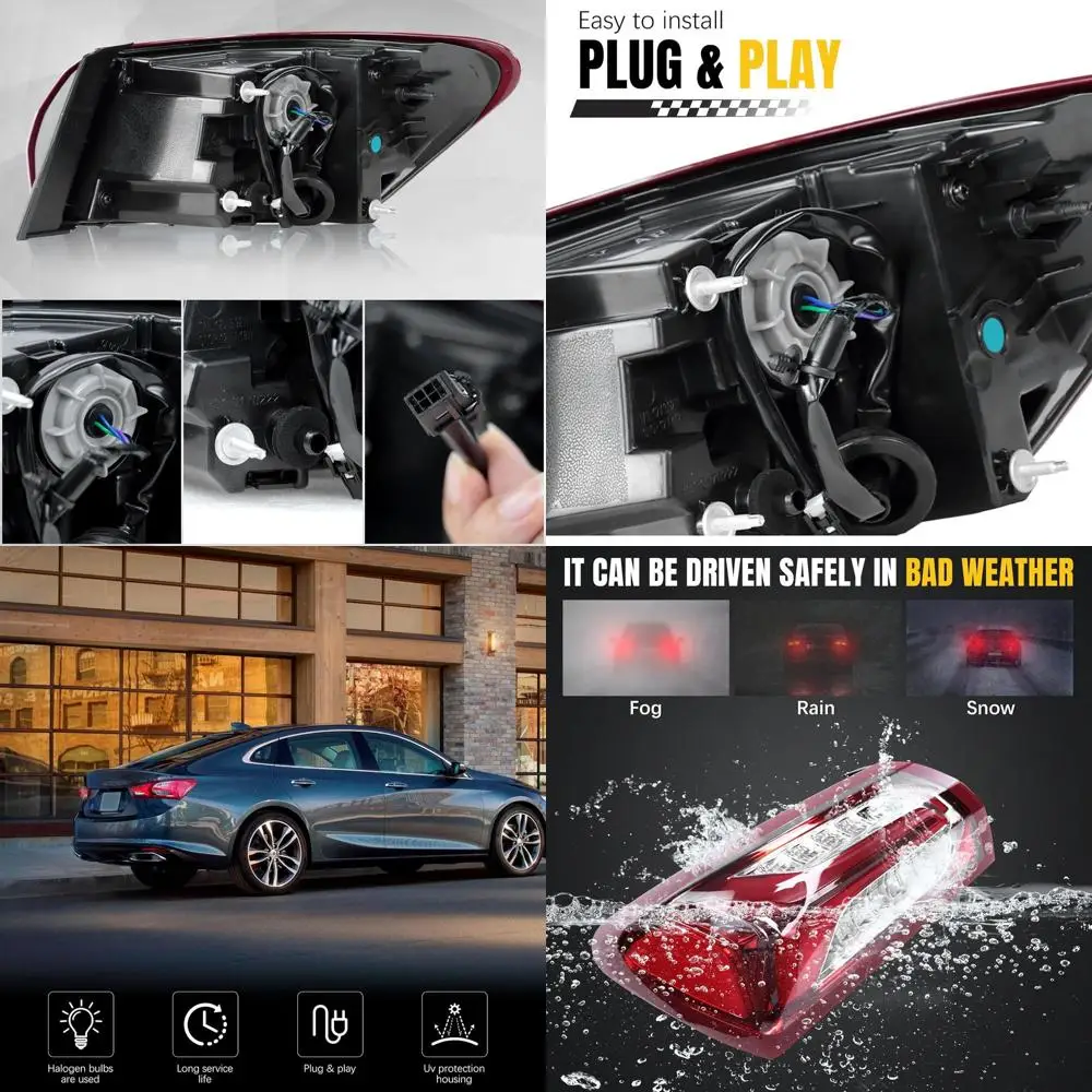 

Chevrolet Malibu 2019-2022 LED Tail Light Assembly, Passenger Side, OEM 84595943, GM 2805143