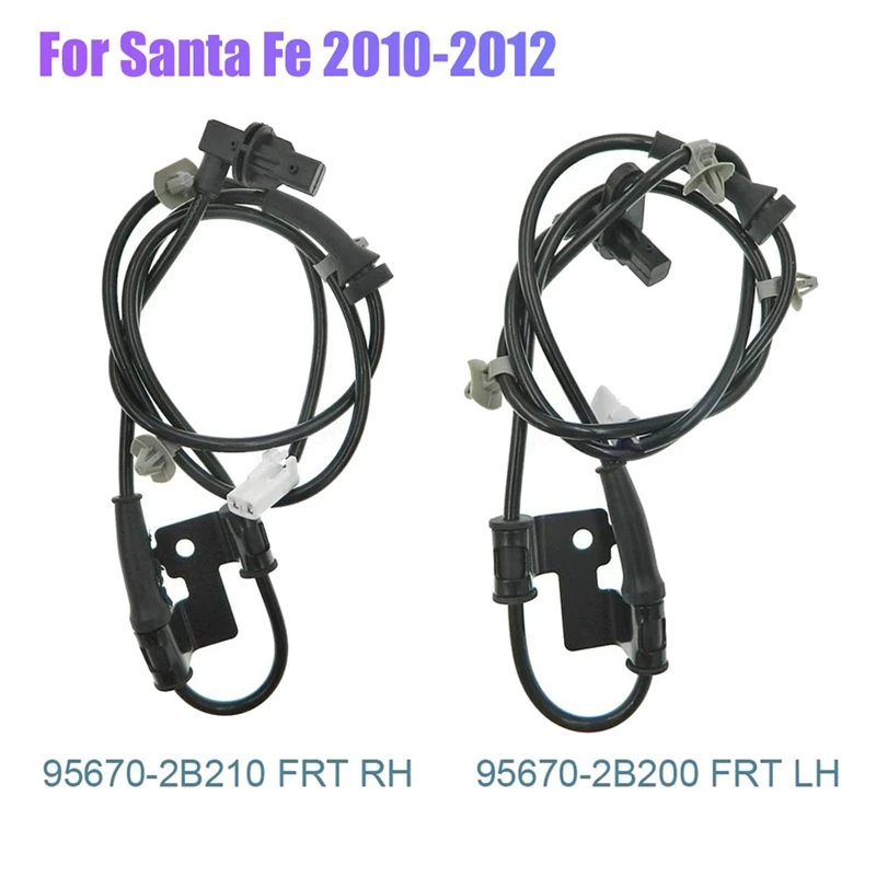 

2Pcs Front / Left & Right ABS Wheel Speed Sensor For Hyundai Santa Fe (CM)2010-2012