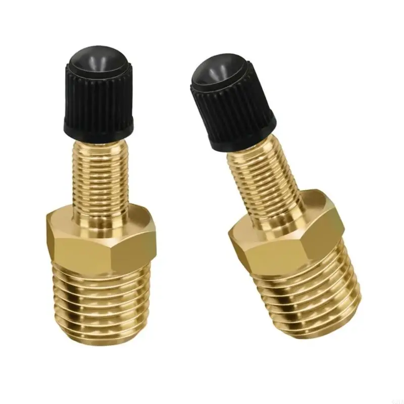 

2pcs Brass Valves Adapter 1/4 Inch NPT Suitable For Car Tire Inflators And Portable Air Compressors Pneumatic Tool Use