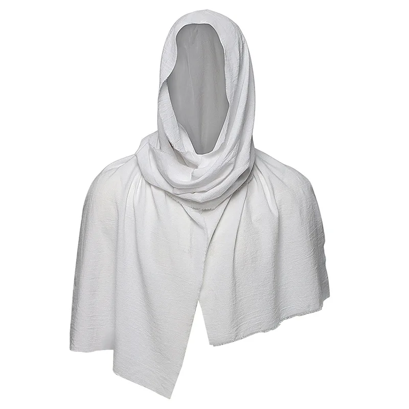 

Men's Renaissance Halloween Masquerade Costume Shoulder Cowl Cosplay Medieval Pirate Retro Hood Scarf Black Green Wrap Cloak