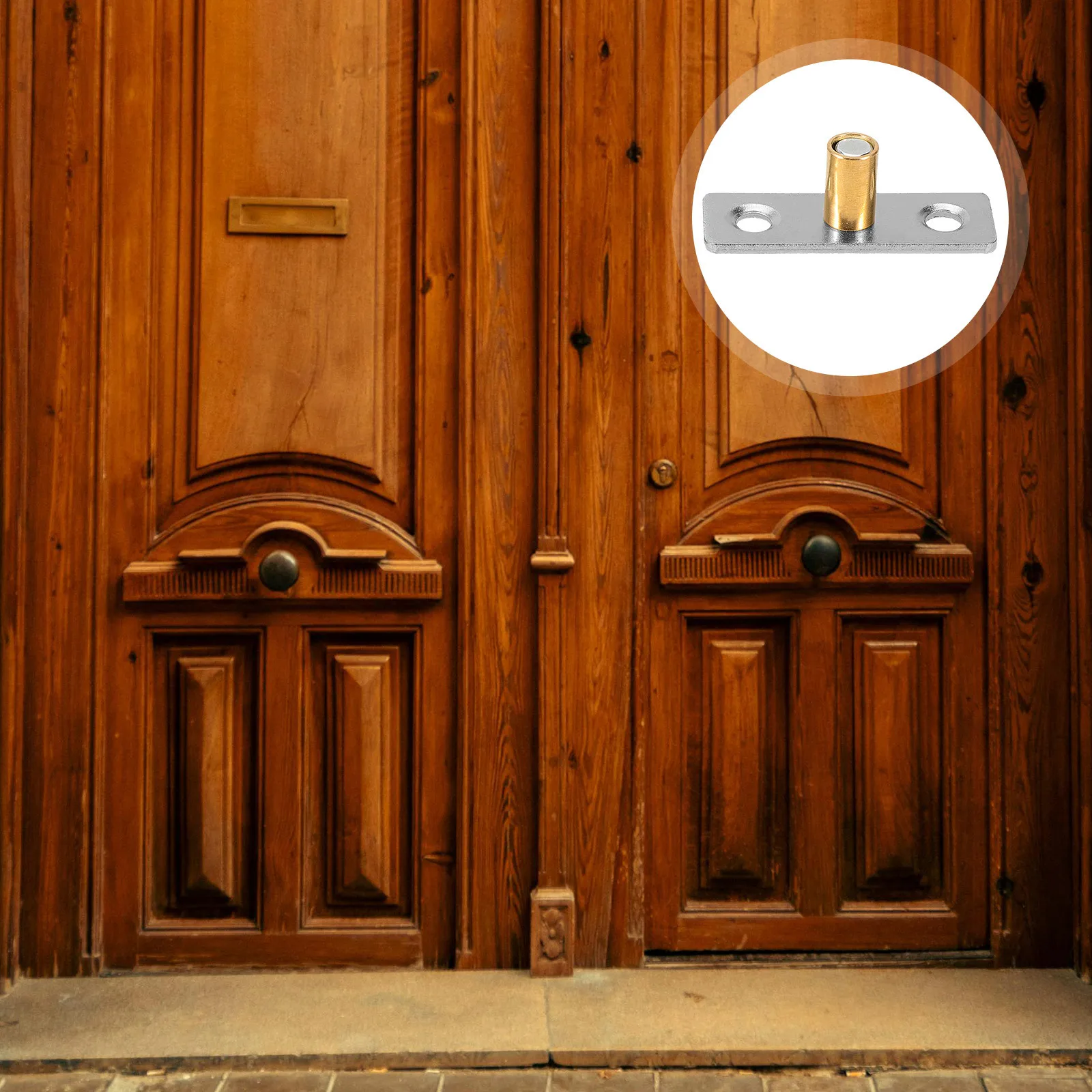 

2pcs Sliding Barn Roller Guides Heavy Duty Metal Floor Track For Home Doors Smooth Cabinet Hardware Barn Door Bottom Guide