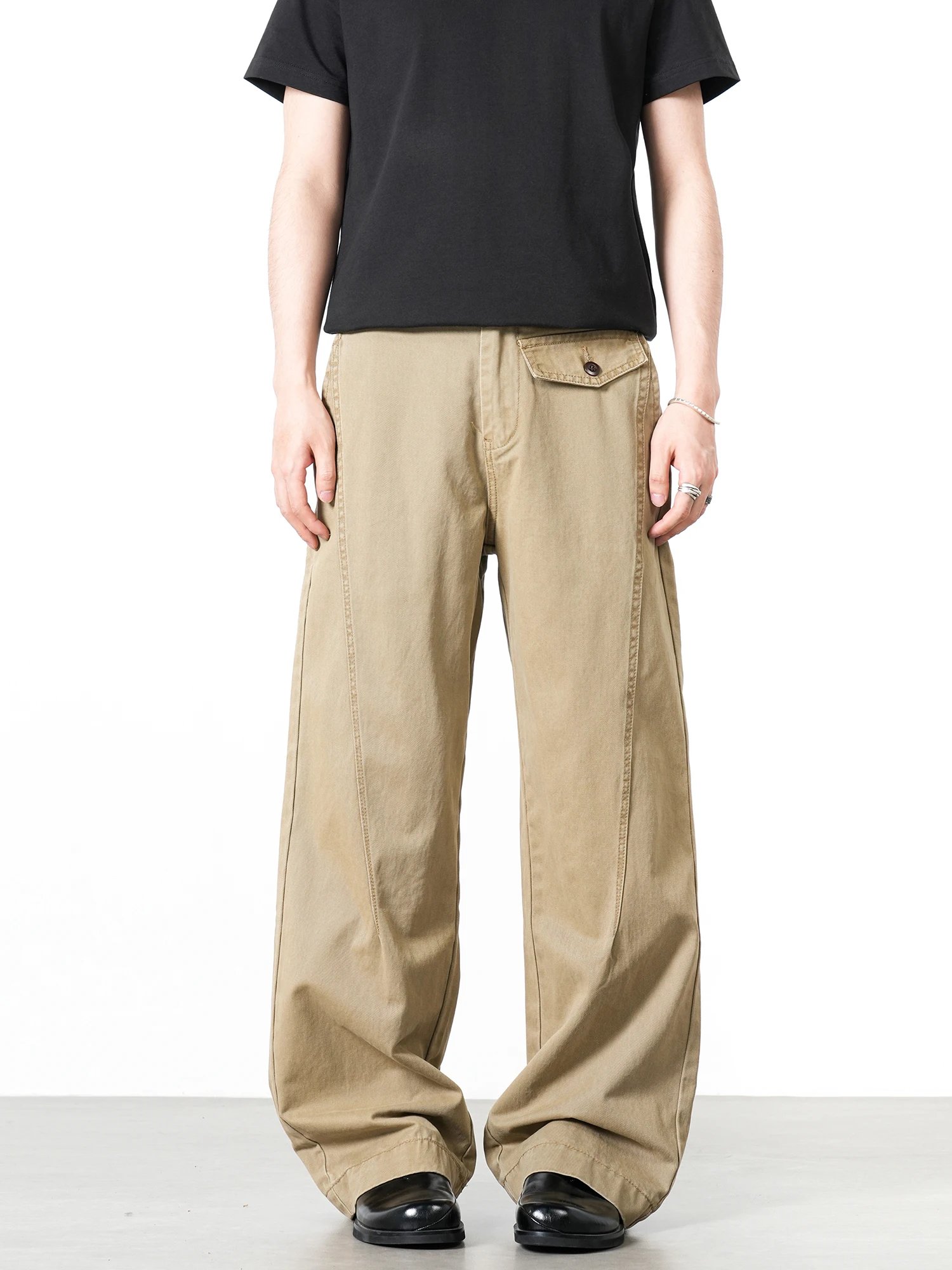 

Американские свободные прямые брюки-карго Cleanfit: универсальные повседневные брюки для молодежи на каждый день