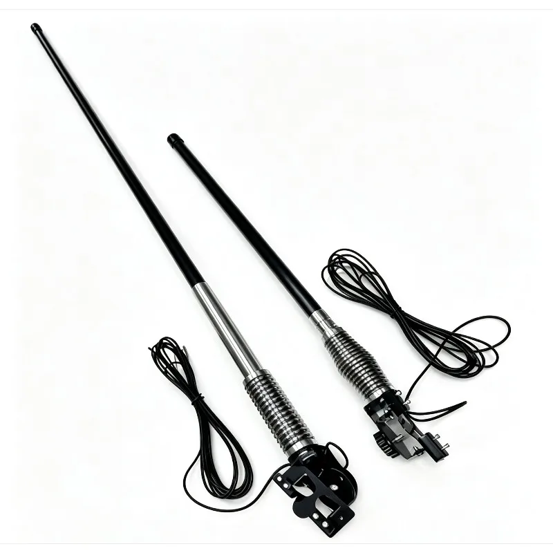 Universal Car Antenna Whip for  SUV Truck Heavy Duty Off Road Clamp on Screw No Drill Installation Bumper Mount (1pcs)