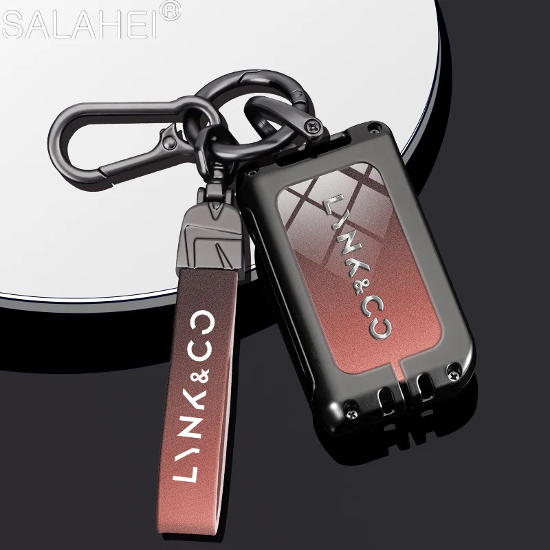 

For LYNK CO LYNK&CO 05 09 01 06 02 03 Zinc Alloy Car Smart Remote Key Case Cover Protect Shell Bag Keyless Keychain Accessories