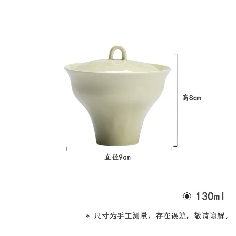 

Имитация песен, зеленая глазурь, керамический набор ручной работы для кунг-фу, посуда для ученых, антикварная бытовая нерегулярная чаша для чая