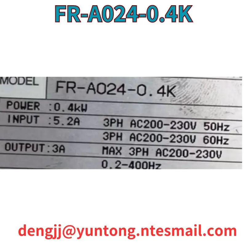 Convertitore di frequenza FR-A024-0.4K usato testato intatto e spedito rapidamente