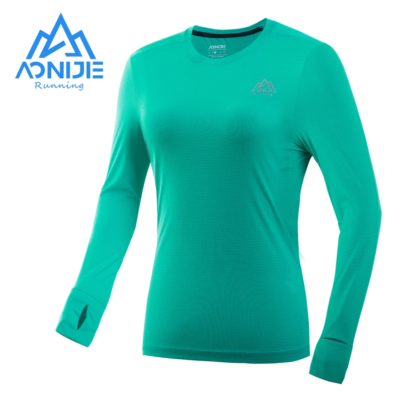 AONIJIE FW5133 Woman Female Sports Quick Drying Shirts Long Sleeves T-shirt Spring Autumn For Running Marathon Training