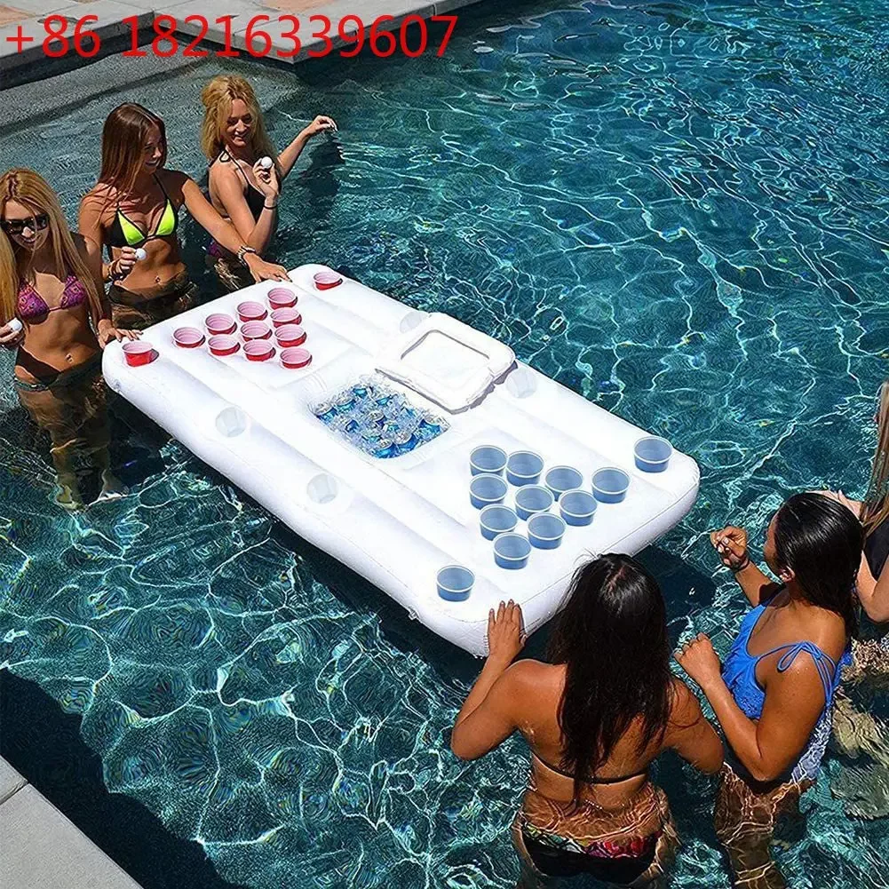 

Pool Floating Water Tray Outdoor Pool Table Tennis Inflatable Game Table