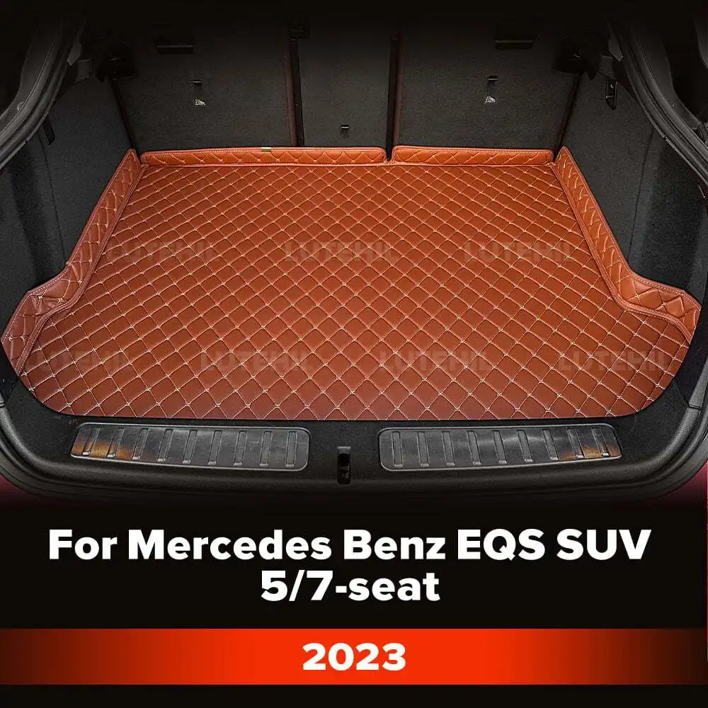 

Для Mercedes Benz EQS SUV 5/7-seat 2023, коврик в багажник автомобиля, противогрязный коврик, защитный коврик, грузовой вкладыш, авто аксессуары для интерьера