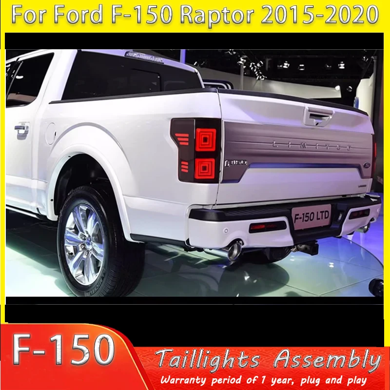 

Car Taillights Assembly For Ford Raptor F150 2015-2020 LED Auto Rear Lamps Upgrade Dynamic Flashing Signal Lamp Accessories