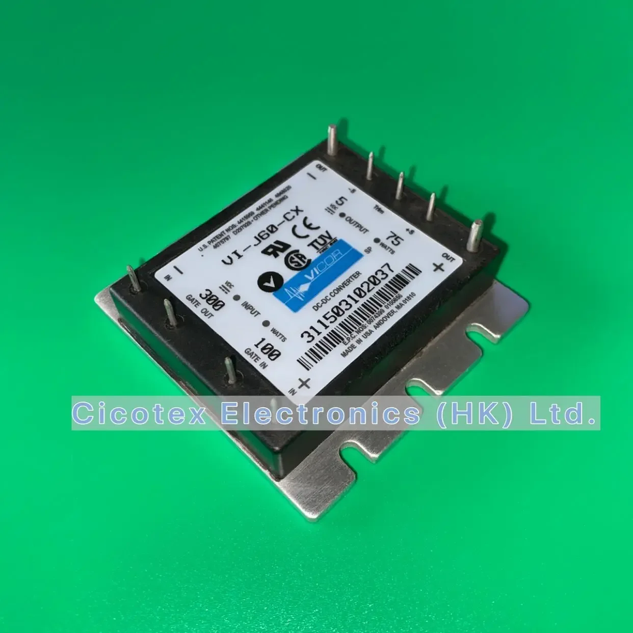 VI-J60-CX DC-DC CONVERTER 5V 75W POWER MODULE VI-J 60-CX VIJ60CX 300VDC
