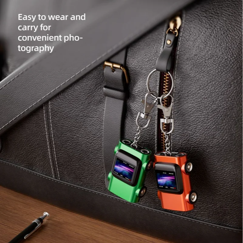 كاميرا الإبهام 2K HD المفاتيح كاميرا صغيرة شكل السيارة 130 زاوية واسعة عدسة التركيز التلقائي TFT شاشة LCD المحمولة جيب مسجل فيديو