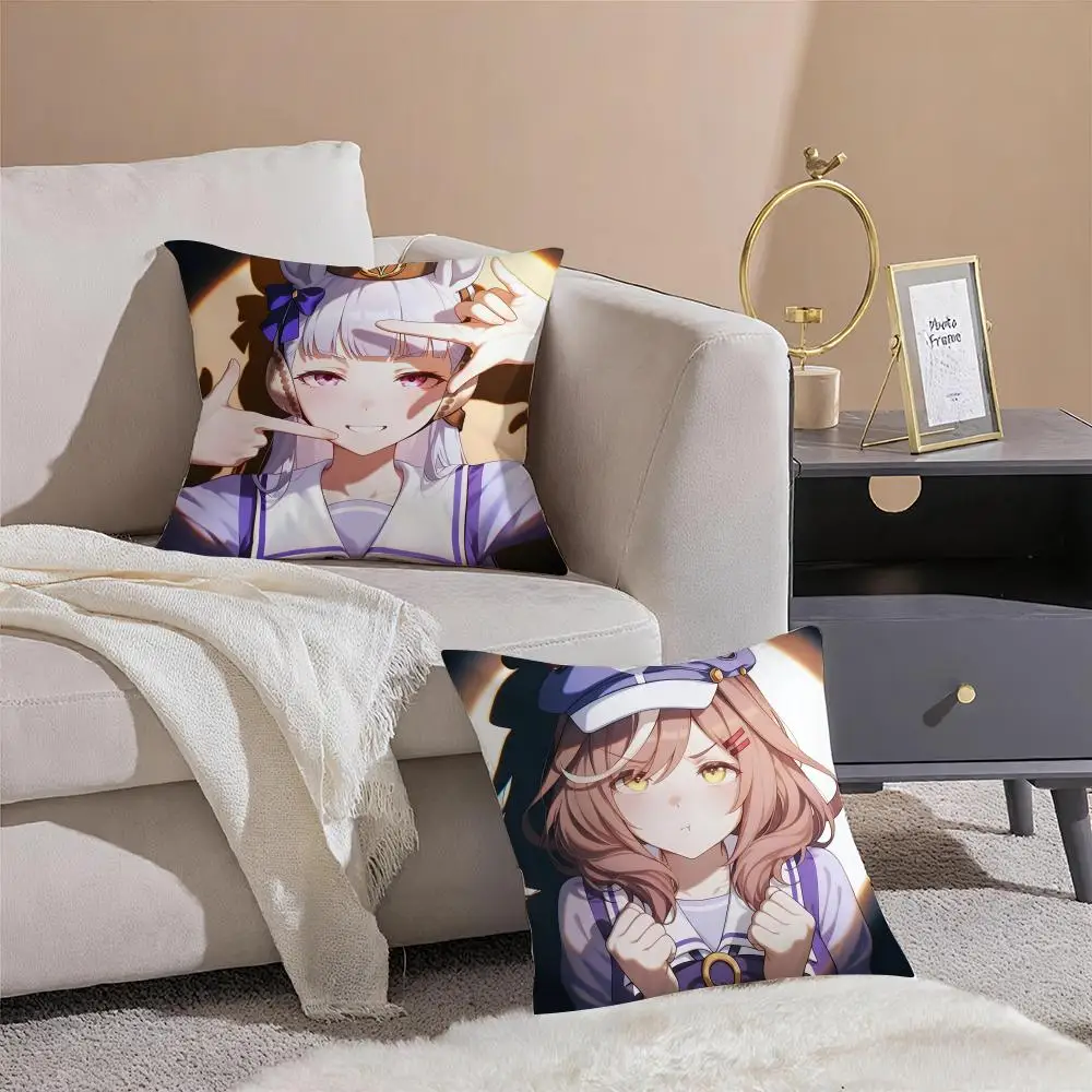 P-Pretty Derby Cushion Cover Linen Pillowcase Cover Soft Decor for Sofa Home Room