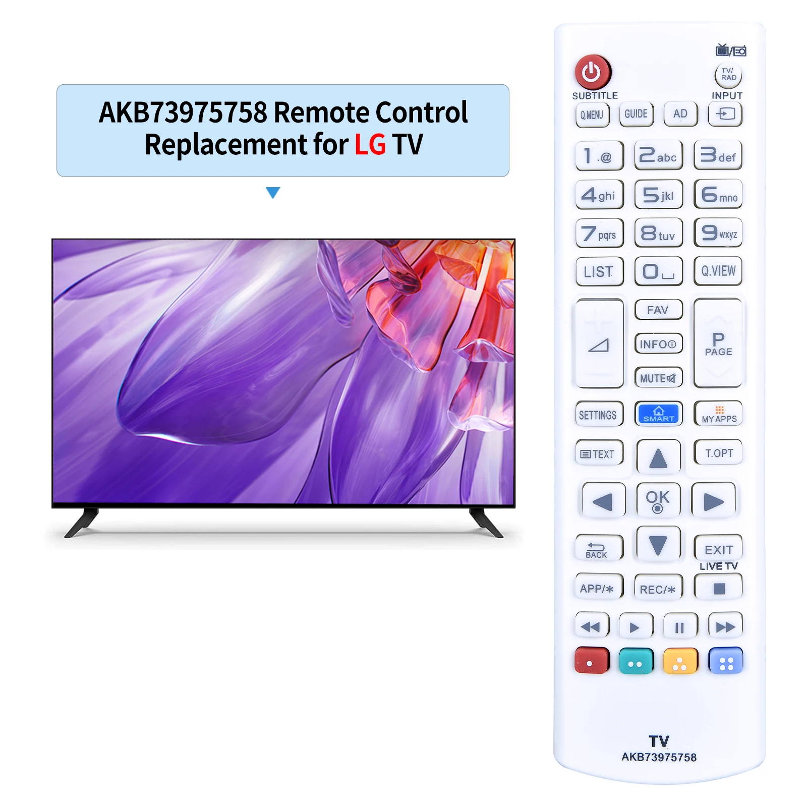 AKB73975758 пульт дистанционного управления для L/G светодиодный LCD 3D Smart TV 28LB490B 28LB490U 32LB582U 32LB582V 32LF5800 32LF580V 40UB800V 42LB580V