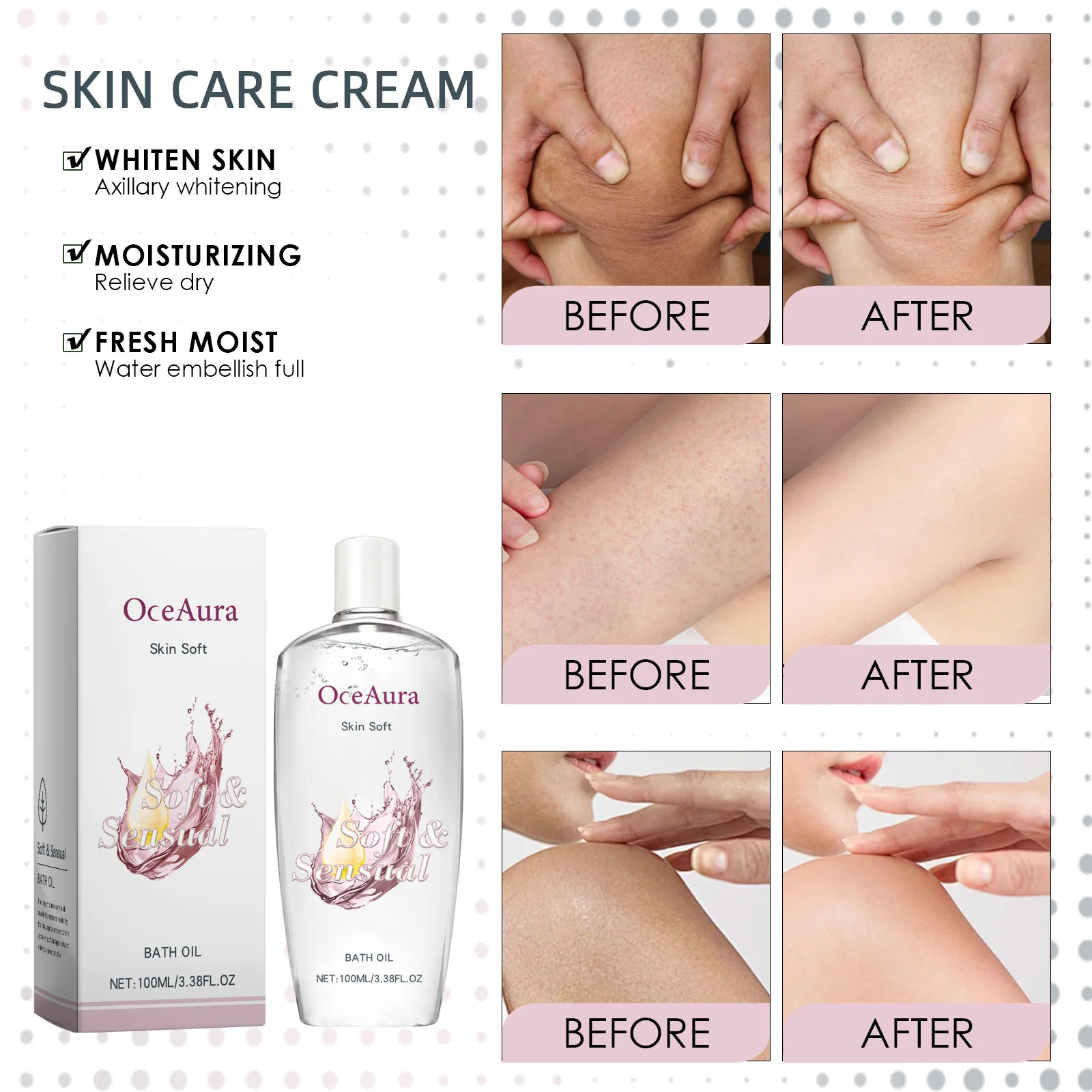 

Восстанавливающее масло для тела, глубоко увлажняющее, лифтинг, осветление тона кожи, снятие сухости, гладкое, питательное масло для ухода за телом