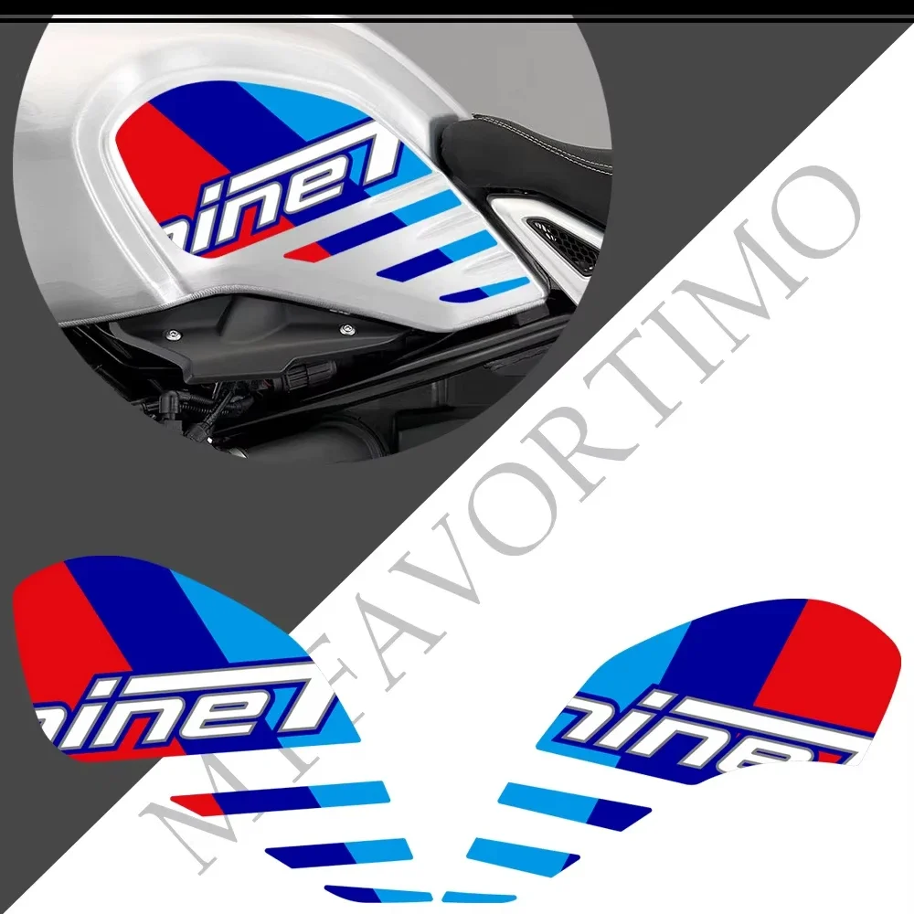 Motorcycle Protector Gas Fuel Oil Kit Knee Tank Pad Side Grips Sticker Moto Decals Accessories  For BMW R Nine T 2016 - 2022